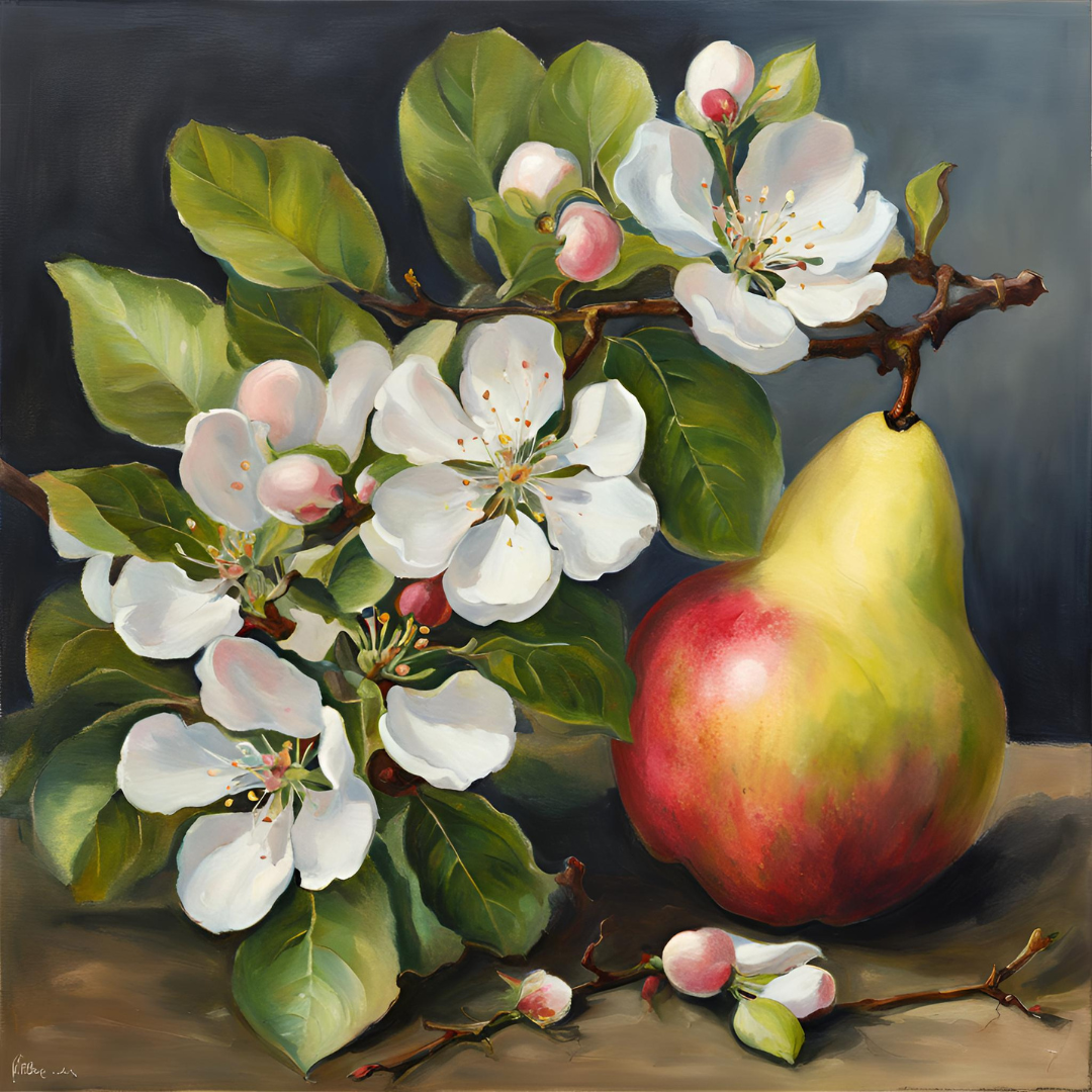 APPLE BLOSSOMS & PEAR