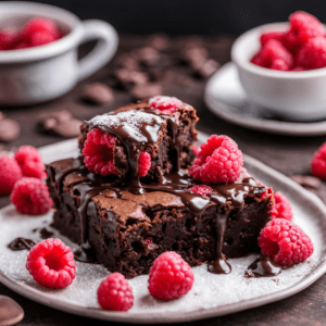 RASPBERRY FUDGE BROWNIE